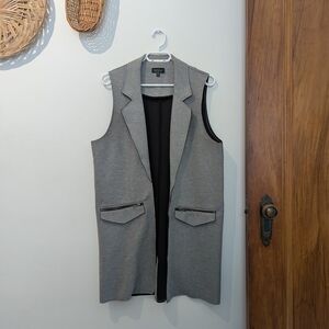 Topshop Gray Sleeveless Vest